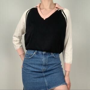 Evelyn & Arthur V-neck Collar Pullover Sweater